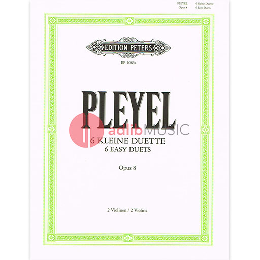 Pleyel - Duets Op8 - Violin Duet Peters P1085A