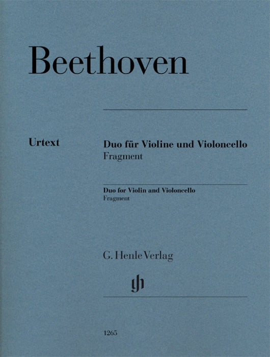 Beethoven - Duo Fragment - Violin/Cello Duet Henle HN1265