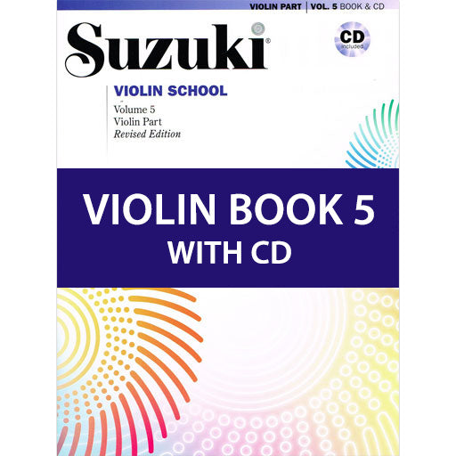 Suzuki Violin School Book/Volume 5 - Violin Book With CD (Recorded by William Preucil) Revised Edition Summy Birchard 32743