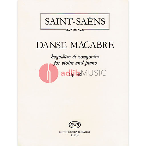 Saint-Saens - Danse Macabre Op40 - Violin/Piano Accompaniment EMB Z7752