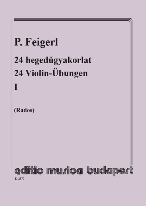Feigerl - 24 Exercises in 24 Tonalities Volume 1 - Violin/2nd Violin Accompaniment EMB Z2377