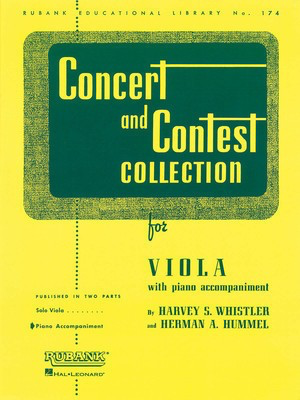 Concert and Contest Collection for Viola - Piano Accompaniment - Piano Rubank Publications Piano Accompaniment