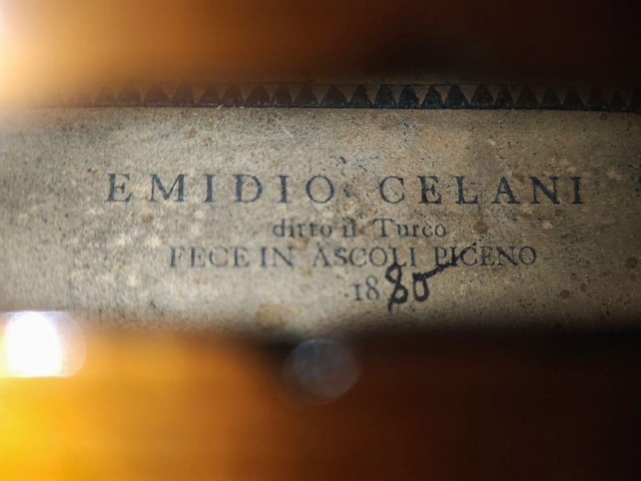 Violin - Italian labelled Emidio Celani 1880