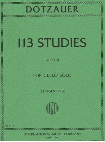 Dotzauer - 113 Studies Volume 2 - Cello Solo edited by Klingenberg IMC IMC1313