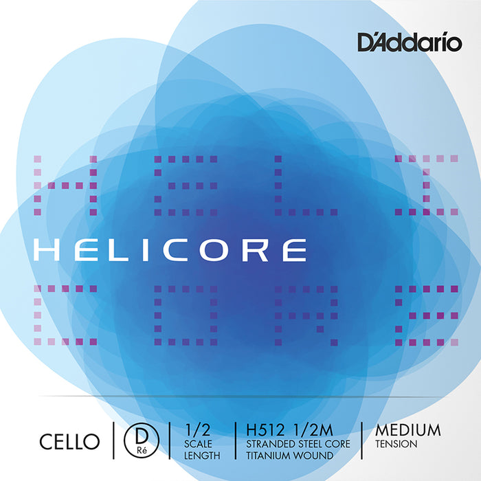 D’Addario Helicore Cello, D, 1/2