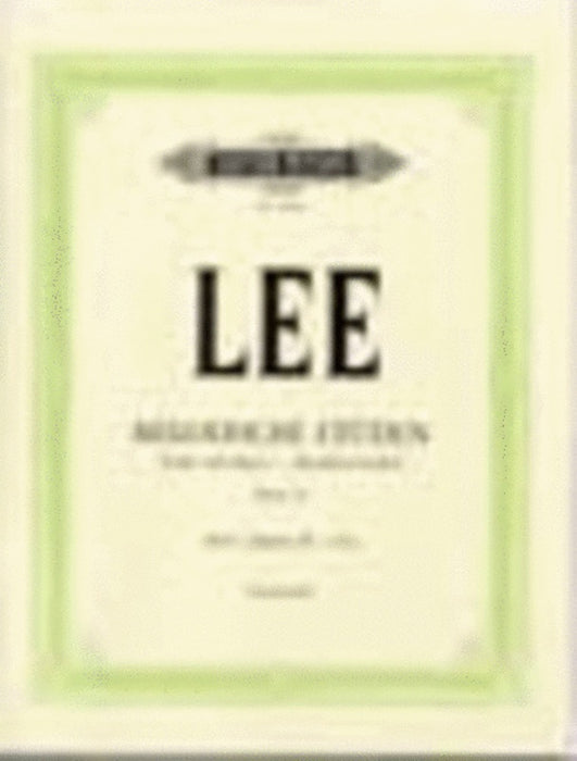 Lee - 40 Melodic Studies Op31 Volume 1 - Cello edited by Goldhan Peters EP9068A