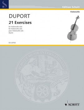Duport - 21 Exercises - Cello Schott ED20763
