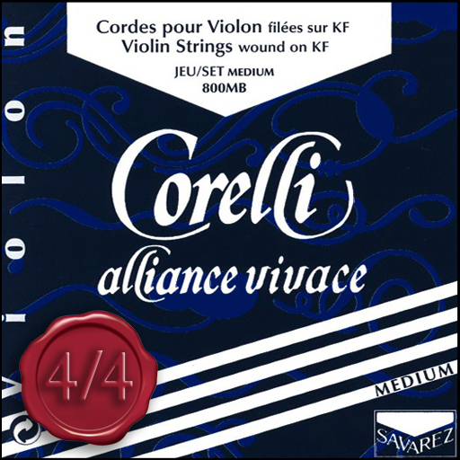 Corelli Alliance Vivace Violin E String Medium Ball End 4/4