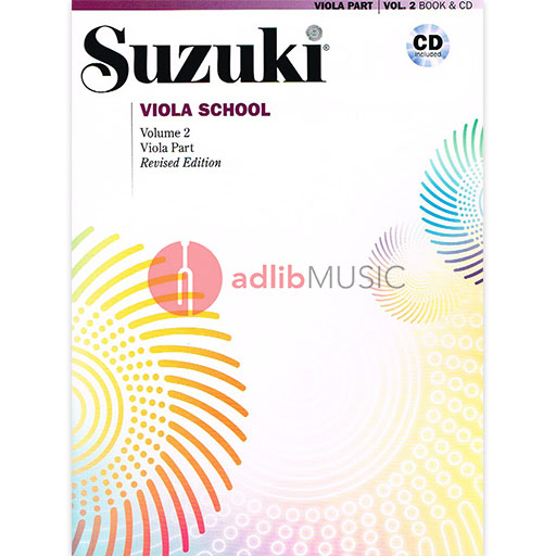Suzuki Viola School Book/Volume 2 - Viola/CD (Recorded by William Preucil) Revised Edition Summy Birchard 40691