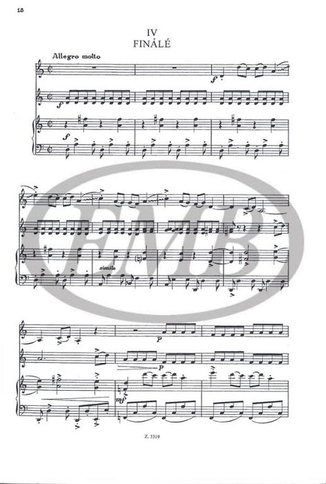 Hajdu - Kis Szvit (Small Suite) - 2 Violins/Piano Accompaniment EMB Z3319