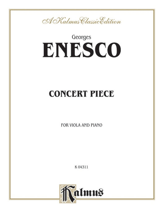 Enesco - Concert Piece - Viola/Piano Accompaniment Kalmus K04311