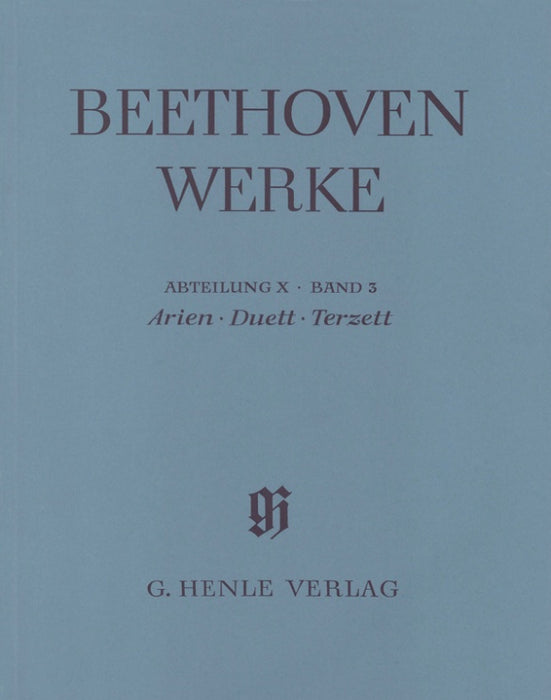Beethoven - Arias, Duets, Trios - Full Score Henle HN4381