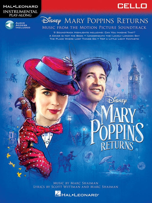 Mary Poppins Returns - Cello/Audio Access Online by Shaiman Hal Leonard 288958