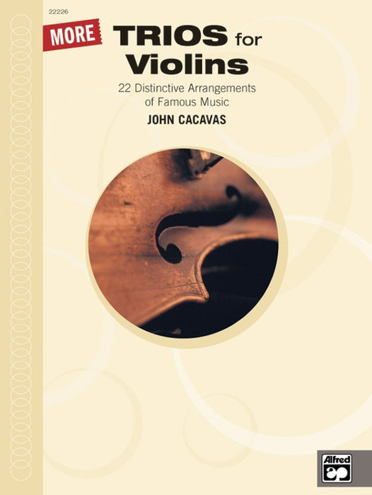 More Trios for Violin - Violin Trio by Cacavas Alfred 22226