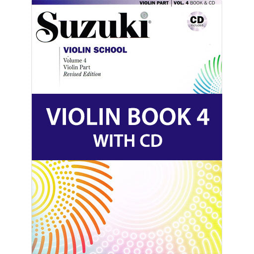 Suzuki Violin School Book/Volume 4 - Violin/CD (Recorded by William Preucil) Revised Edition Summy Birchard 30725