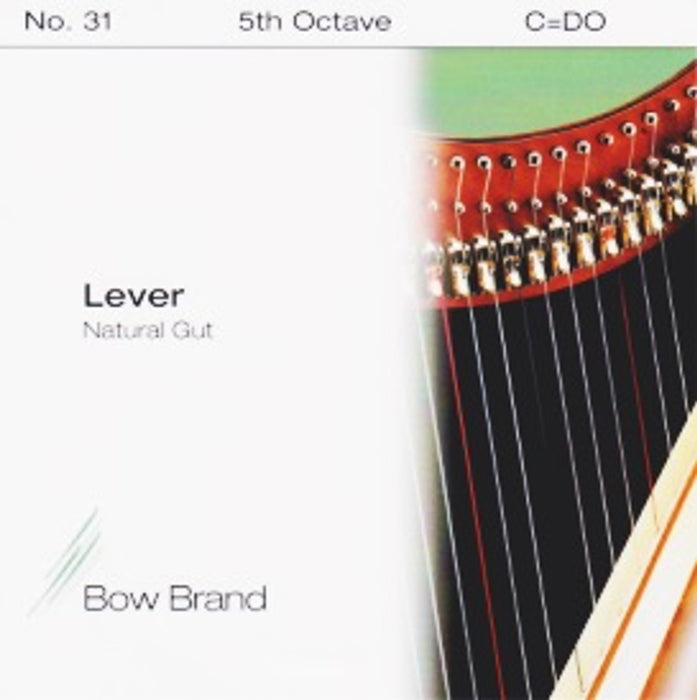 Bow Brand Natural Gut - Lever Harp String, Octave 5, Single C