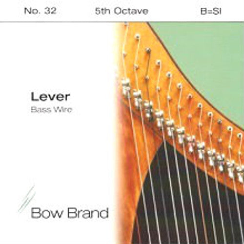 Bow Brand Wires: Tarnish Resistant - Lever Harp String, Octave 5, Single B