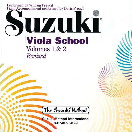 Suzuki Viola School Volumes 1-2 - CD Recording (Recorded by William Preucil Sr) International Edition Summy Birchard 0543