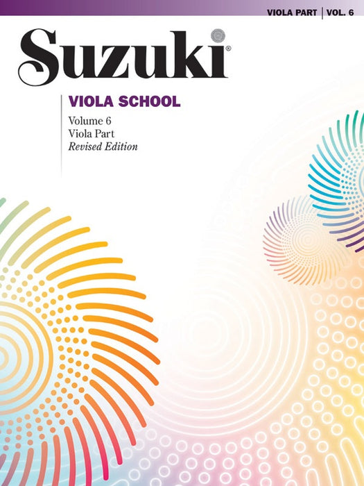 Suzuki Viola School Book/Volume 6 - Viola Book Only, No CD International Edition Summy Birchard 0491S