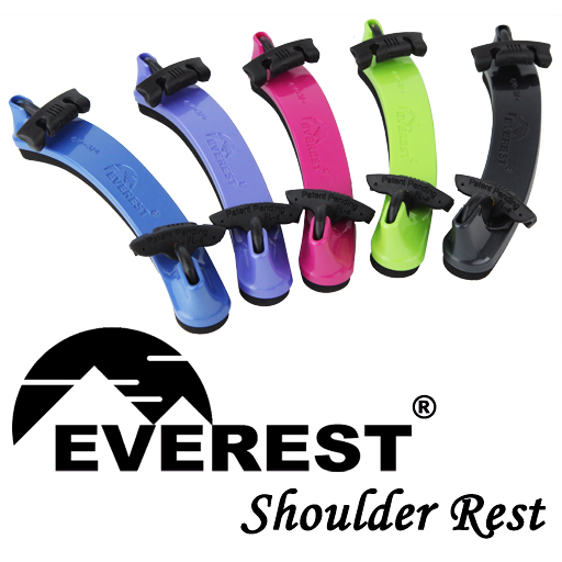 Everest Collapsible Violin Shoulder Rest Neon Green 4/4-3/4