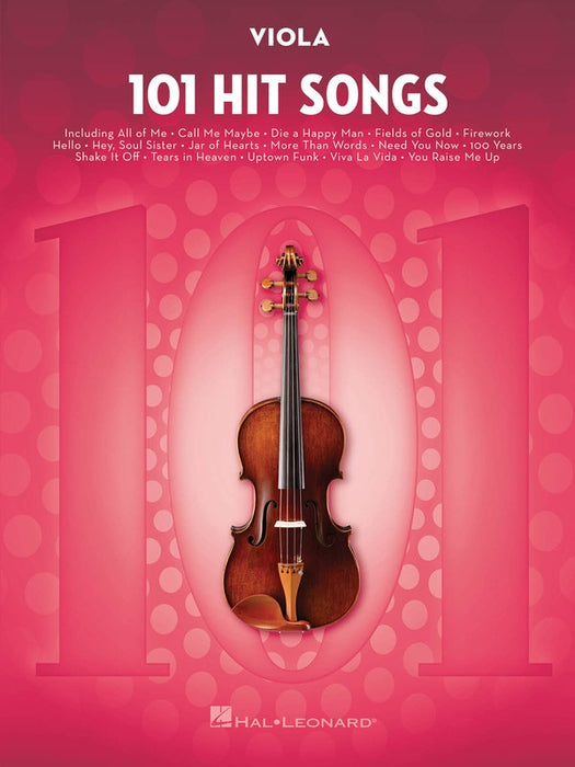 101 Hit Songs - Viola Solo Hal Leonard 197189