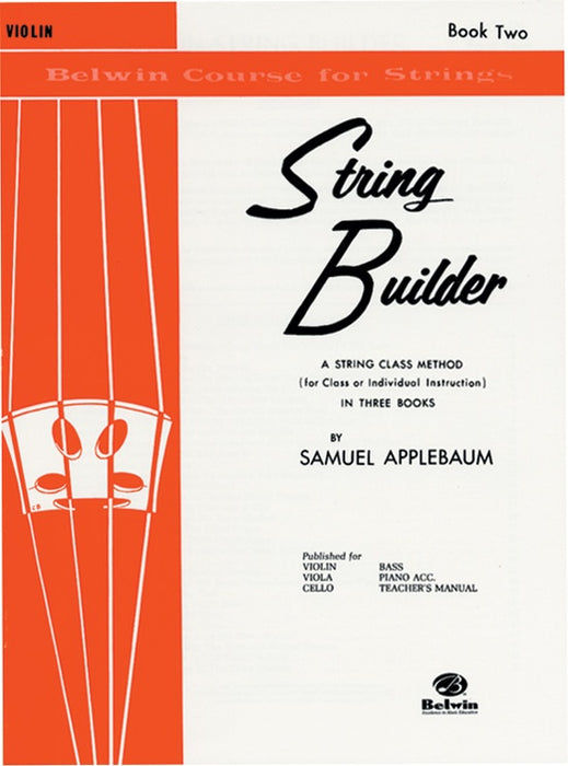 String Builder Volume 2 - Violin by Applebaum Alfred EL01550