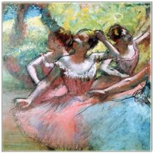 Greeting Card Four Ballerinas on the Stage by Degas