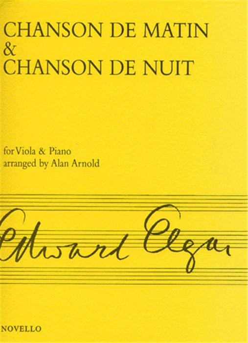 Elgar - Chanson du Matin & Chanson de Nuit - Viola/Piano Accompaniment edited by Arnold Novello NOV120854