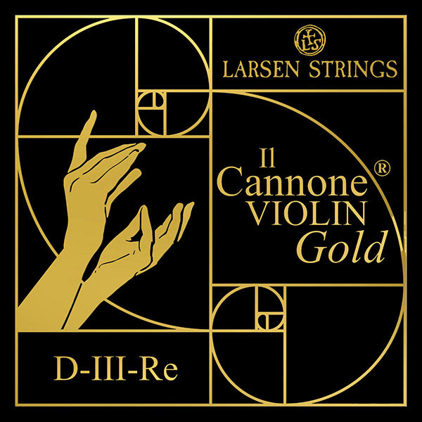 Larsen Il Cannone Gold Violin D String Medium 4/4