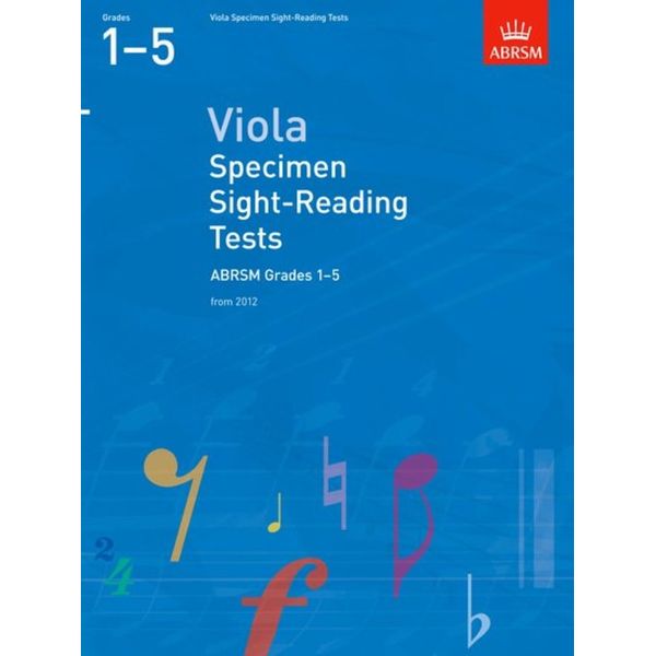 Viola Specimen Sight-Reading Tests ABRSM Grades 1-5 (from 2012) - Viola ABRSM 9781848493544