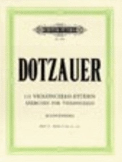 Dotzauer - 113 Exercises Volume 4 - Cello Solo edited by Klingenberg Peters P5959