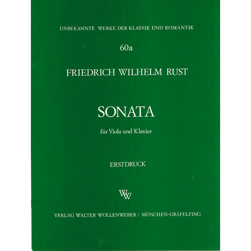 Rust - Sonata - Viola/Piano Accompaniment Wollenweber WW60A