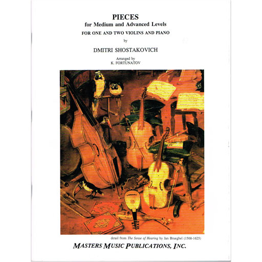 Shostakovich - Pieces - 1 and 2 Violins/Piano Accompaniment Masters Music M1540