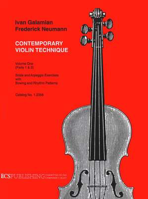 Galamian - Contemporary Violin Technique Volume 1 - Violin GM12356
