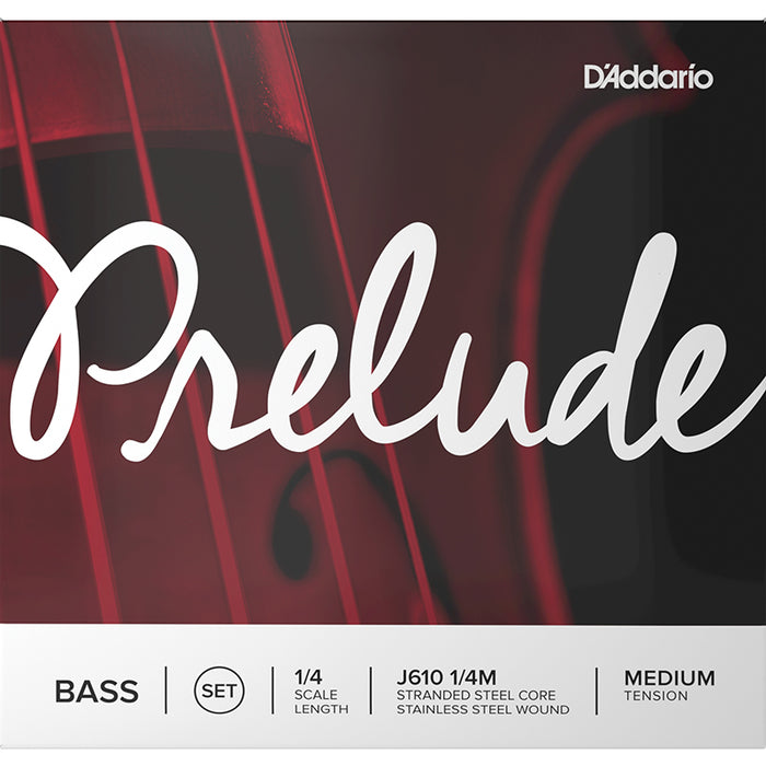 D'Addario Prelude Double Bass String Set Medium 1/4