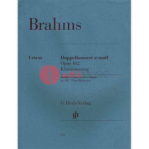 Brahms - Double Concerto in Amin Op102 - Violin/Cello/Piano Accompaniment Henle HN715