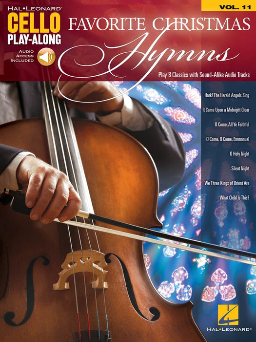 Favourite Christmas Hymns Hal Leonard Cello Play-Along Volume 11 - Cello/Audio Access Online Hal Leonard 278018