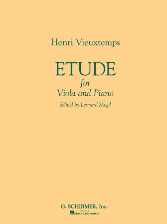 Vieuxtemps - Etude - Viola/Piano Accompaniment Schirmer 50291900