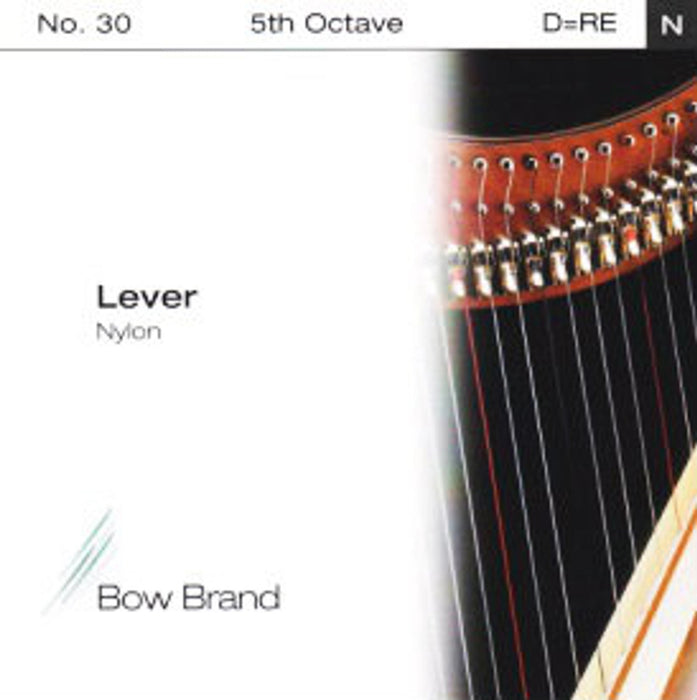 Bow Brand Nylon - Lever Harp, Octave 5, Single D