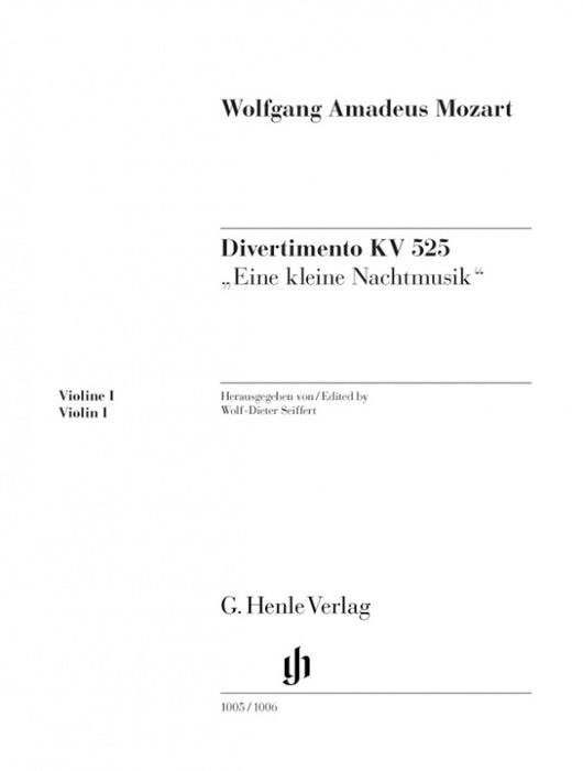 Mozart - Divertimento K525 - Violin 1 Part Henle HN1006