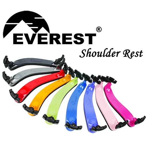Everest Spring Collection Violin Shoulder Rest Hot Pink 4/4