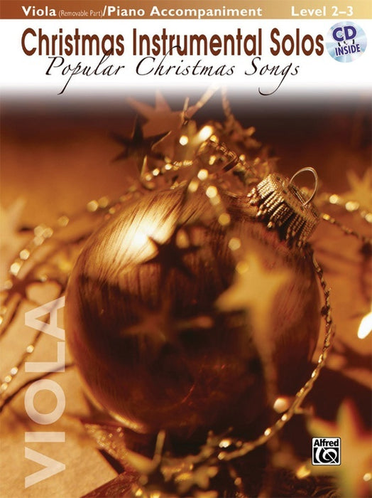 CHRISTMAS SOLOS POPULAR SONGS VIOLA BK/CD - Alfred Music