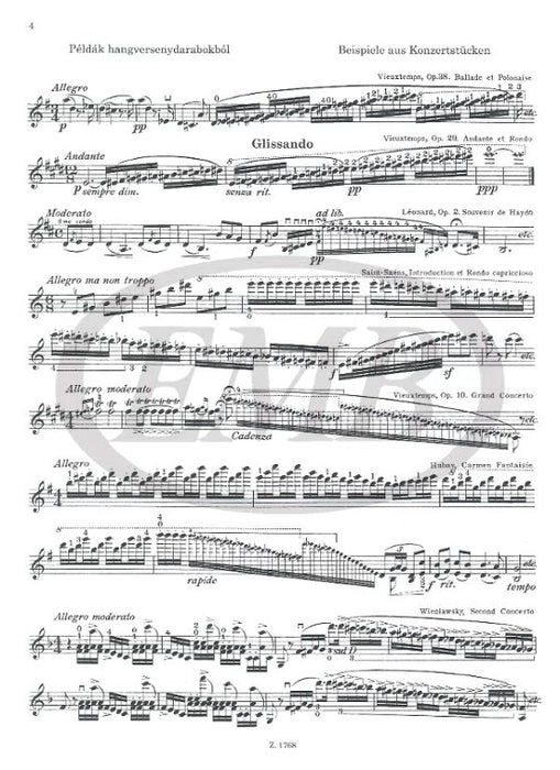 Bloch - Scale Studies Op5 Volume 3 - Violin Solo EMB Z1768
