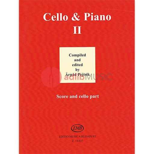 Cello and Piano Book 2 - Cello/Piano Accompaniment edited by Pejtsik EMB Z14637