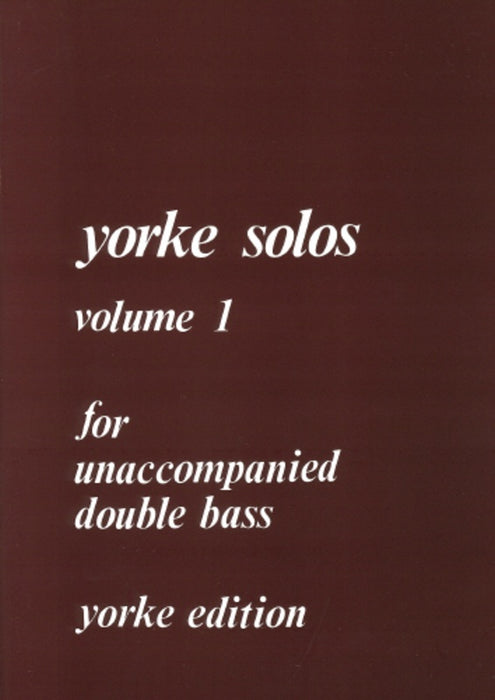 Yorke Solos Volume 1 - Double Bass Solo Yorke YE0062