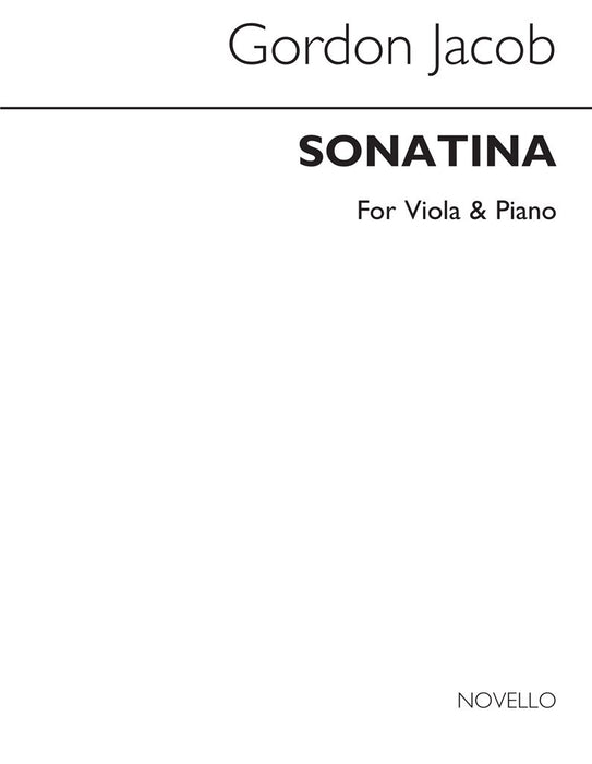 Jacob - Sonatina - Viola/Piano Accompaniment Archive Print Novello NOV120069