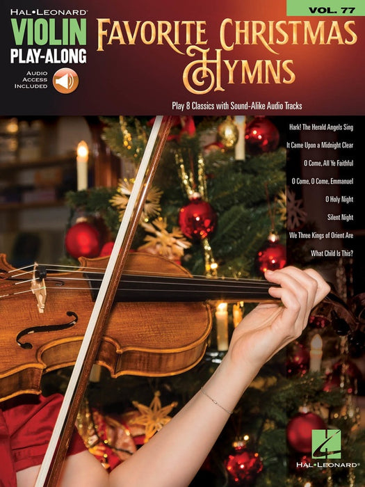 Favourite Christmas Hymns Hal Leonard Violin Play-Along Volume 77 - Violin/Audio Access Online Hal Leonard 278017