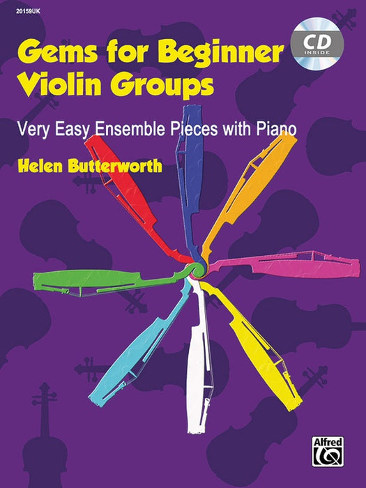 Gems for Beginner Violin Groups - Violin Ensemble/CD by Butterworth Alfred 20159UK