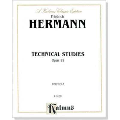 Hermann - Technical Studies Op22 - Viola K04281