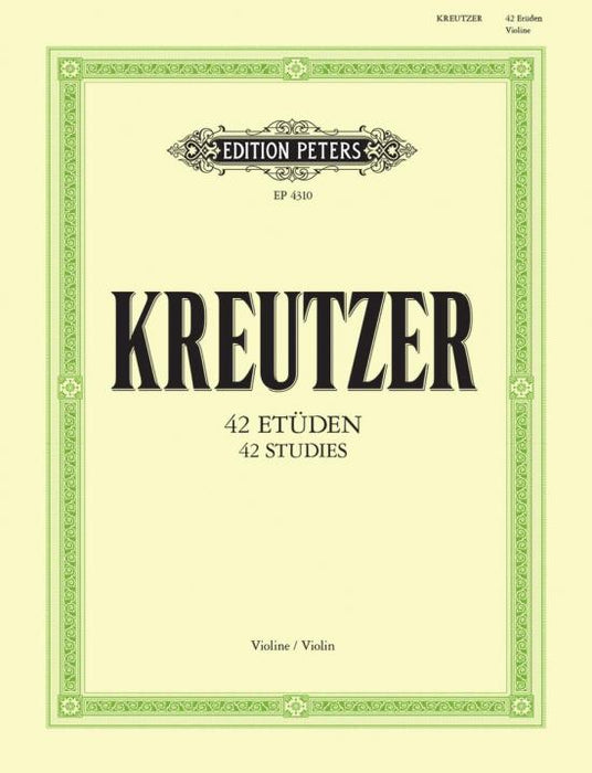 Kreutzer - 42 Etudes or Caprices - Violin Solo edited by Davisson Peters EP4310